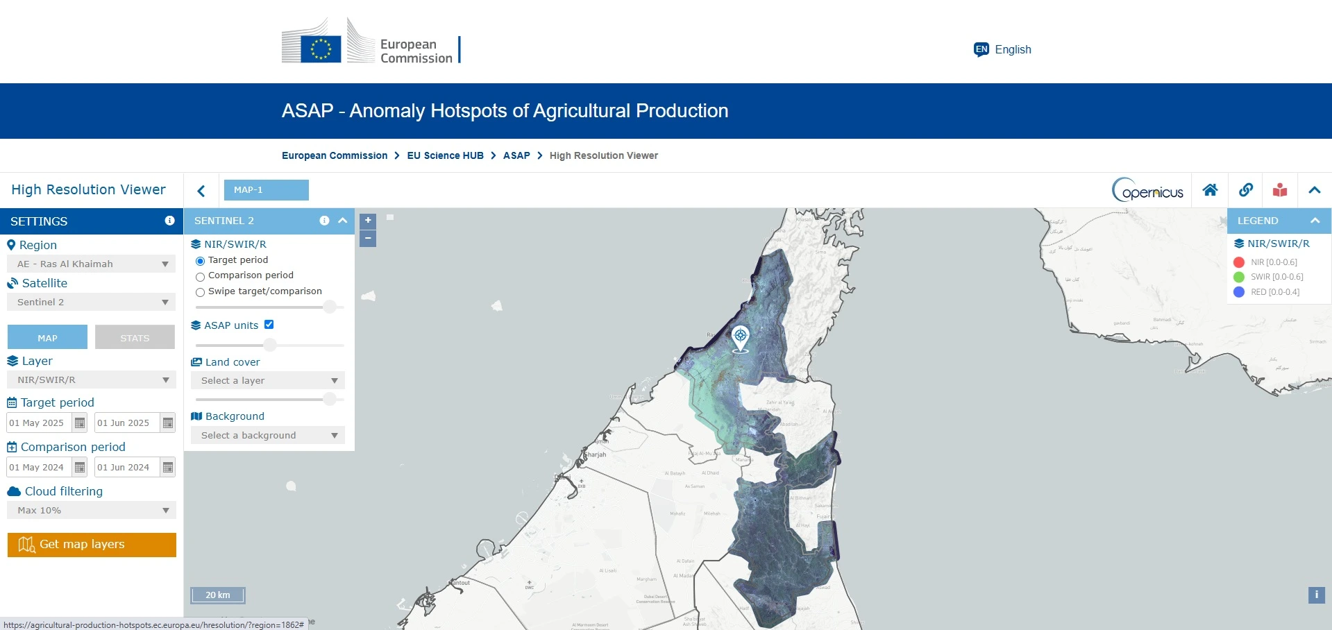 Mapa interactivo global con puntos críticos agrícolas